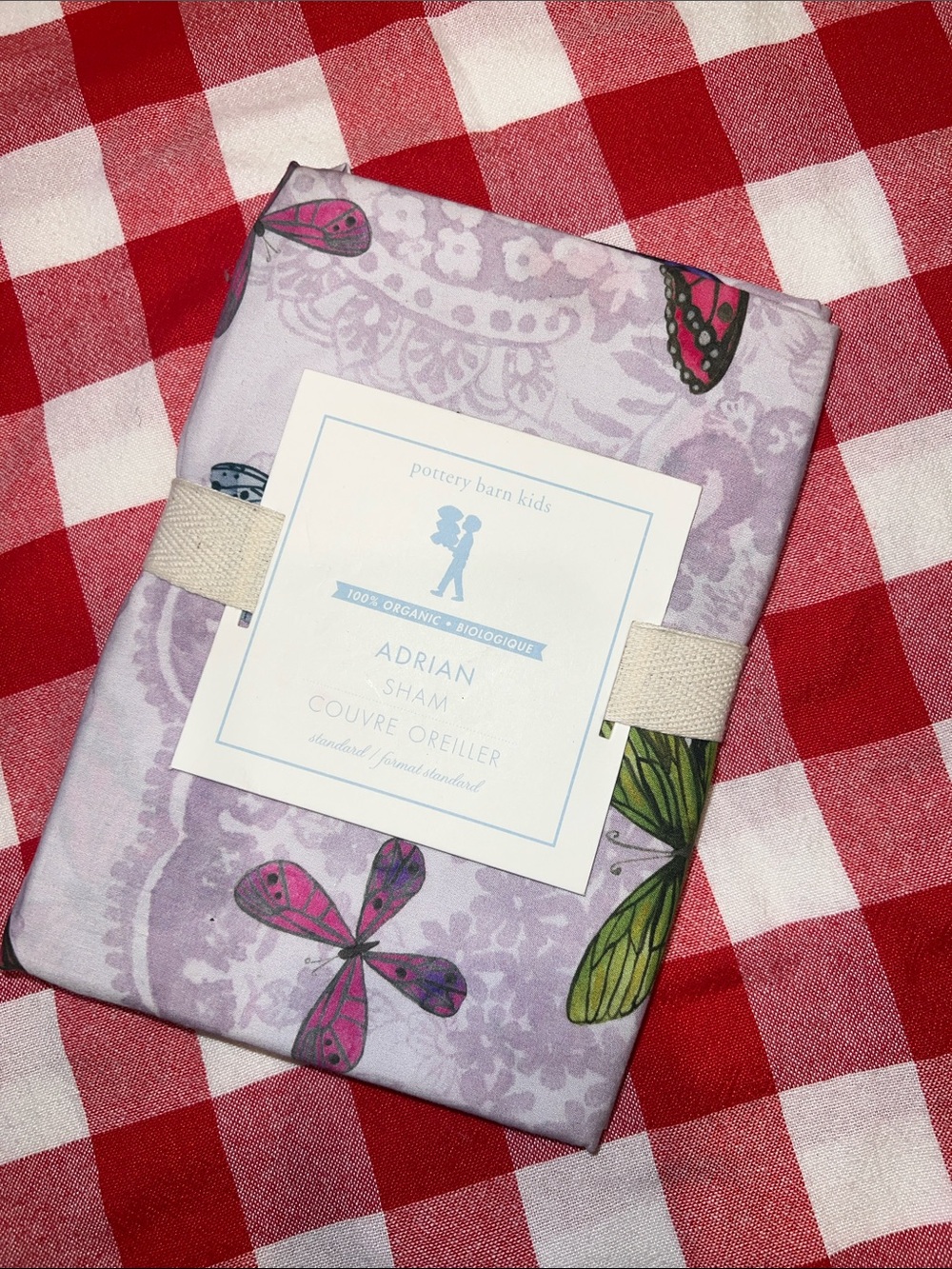 Pottery Barn Kids Organic Lavender Butterfly & Dragonfly Adrian Sham NWT